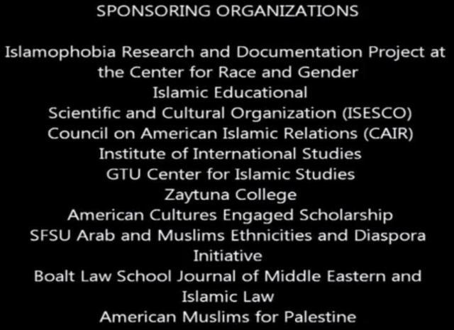 Sponsors.Berkeley Islamophobia project
