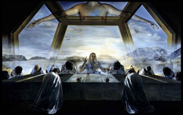 Unique view.Last supper