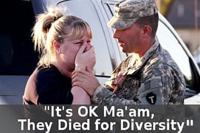 It is OK.They died for diversity