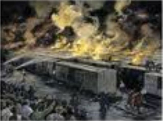 Pullman 1894 RR Car fire